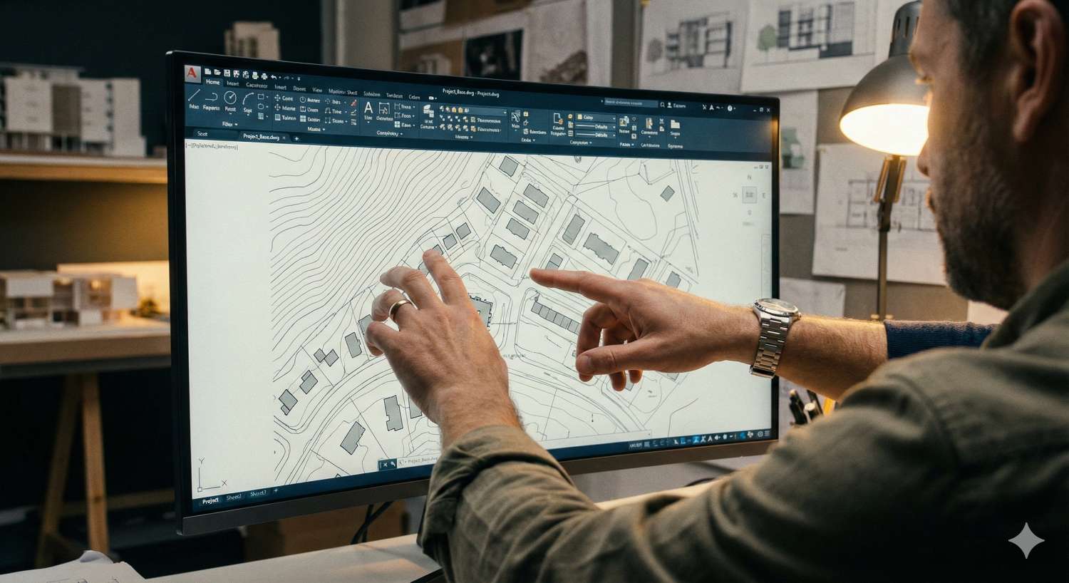 Ccad Interactive Map CAD map layers in architectural software